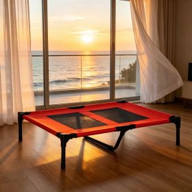 36" x 30" Elevated Cooling Summer Dog Cot Pet Bed With Mesh Ventilation