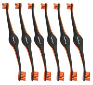 6 Pack BrushMate Pet Toothbrush (Color: Orange)